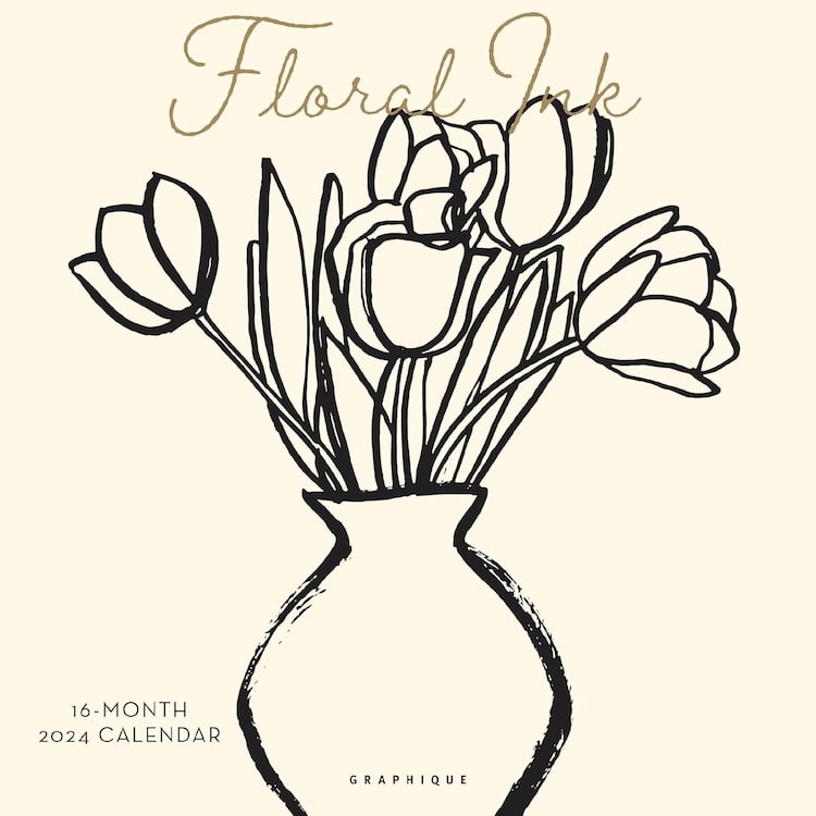 Floral Ink calendar